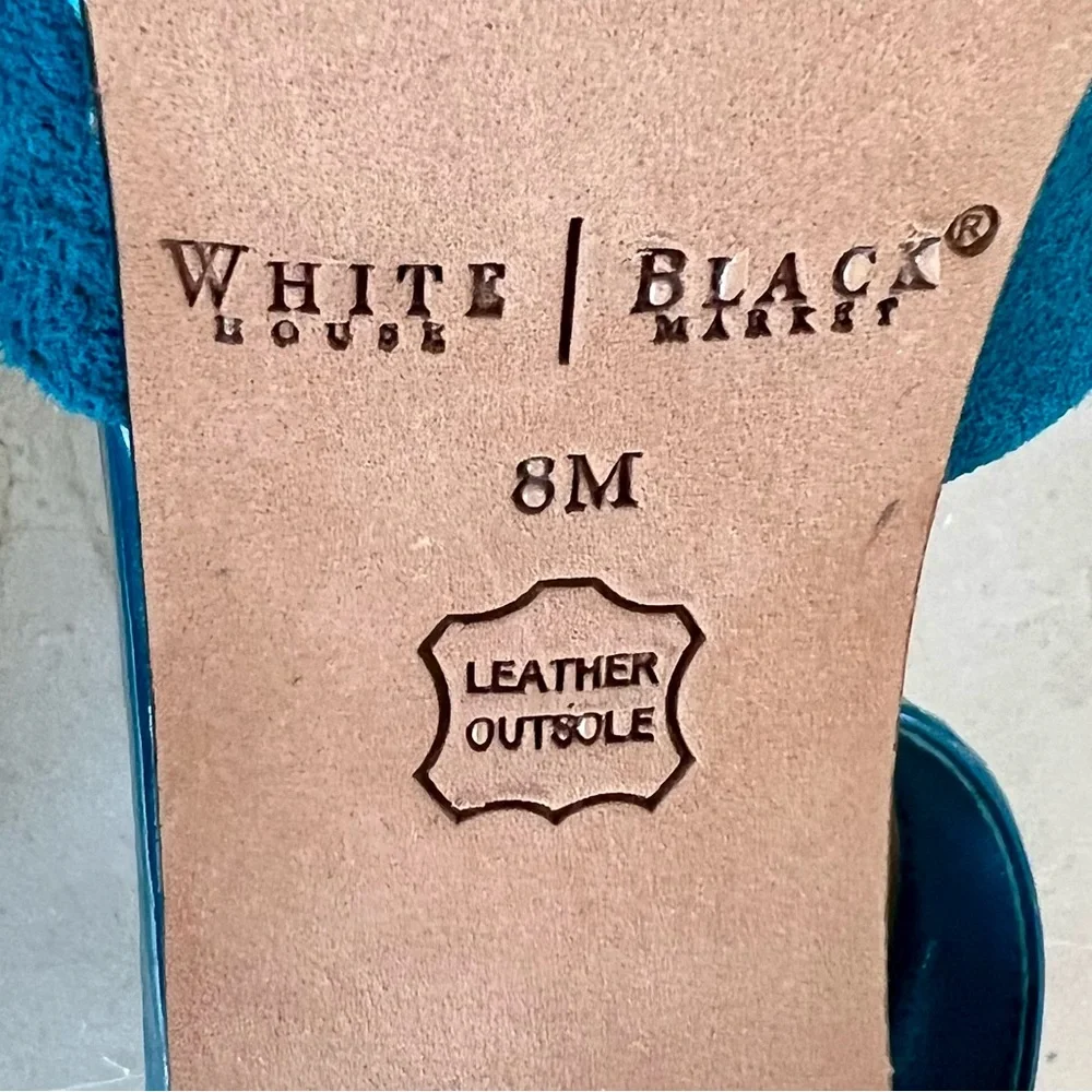 White House Black Market Teal Heels